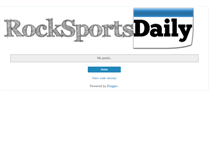 Tablet Screenshot of daily.rocksports.net